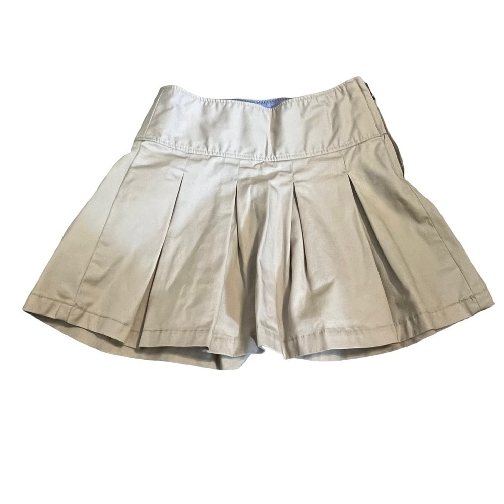 Gap Khaki Pleated Skirt